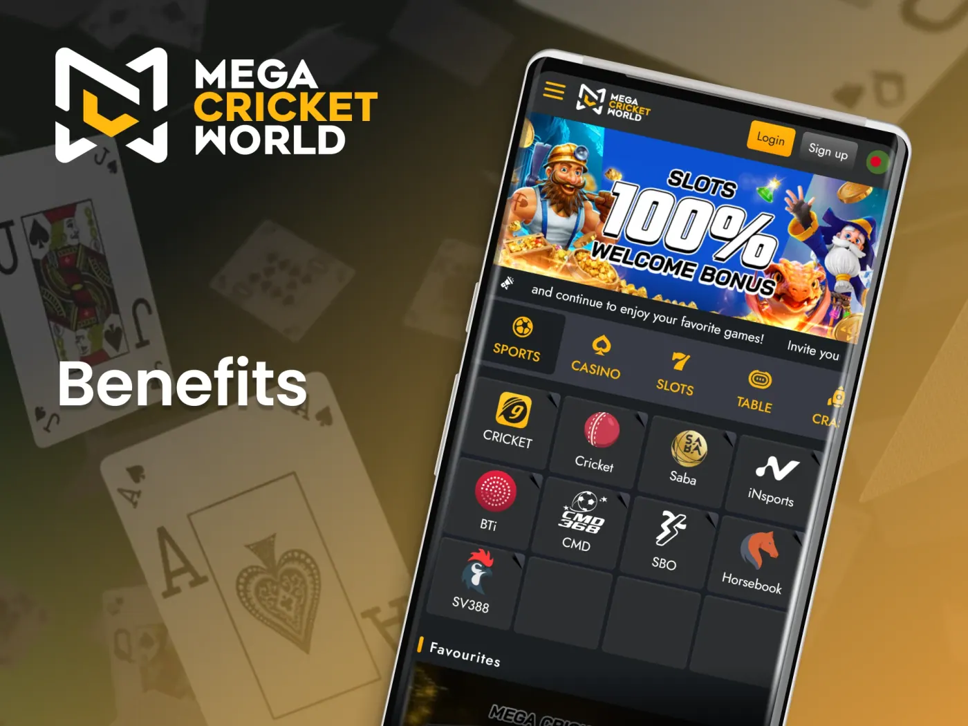 Experience a new level of casino gaming with the Mega Cricket World app.