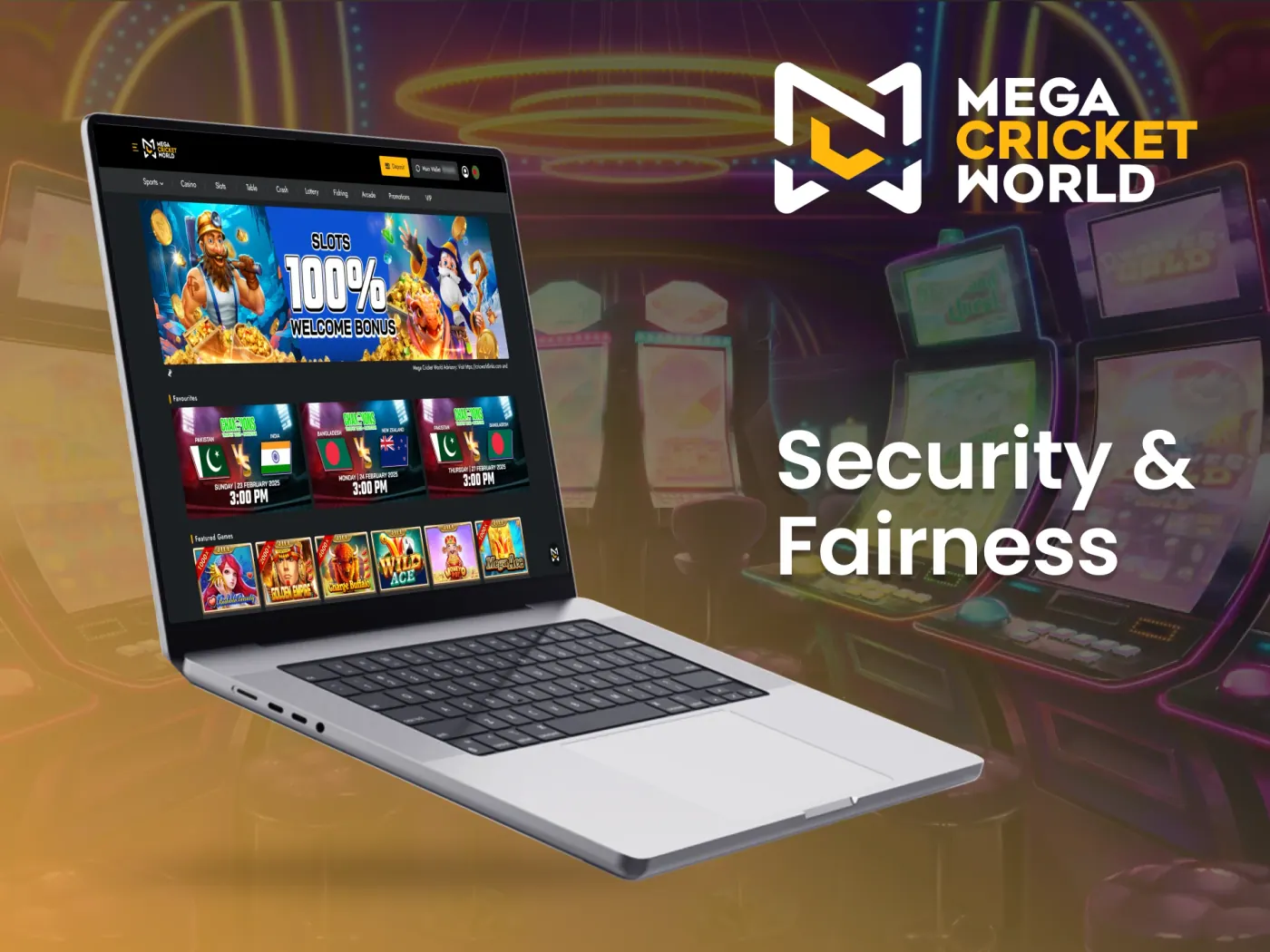Security and fairness measures at Mega Cricket World.