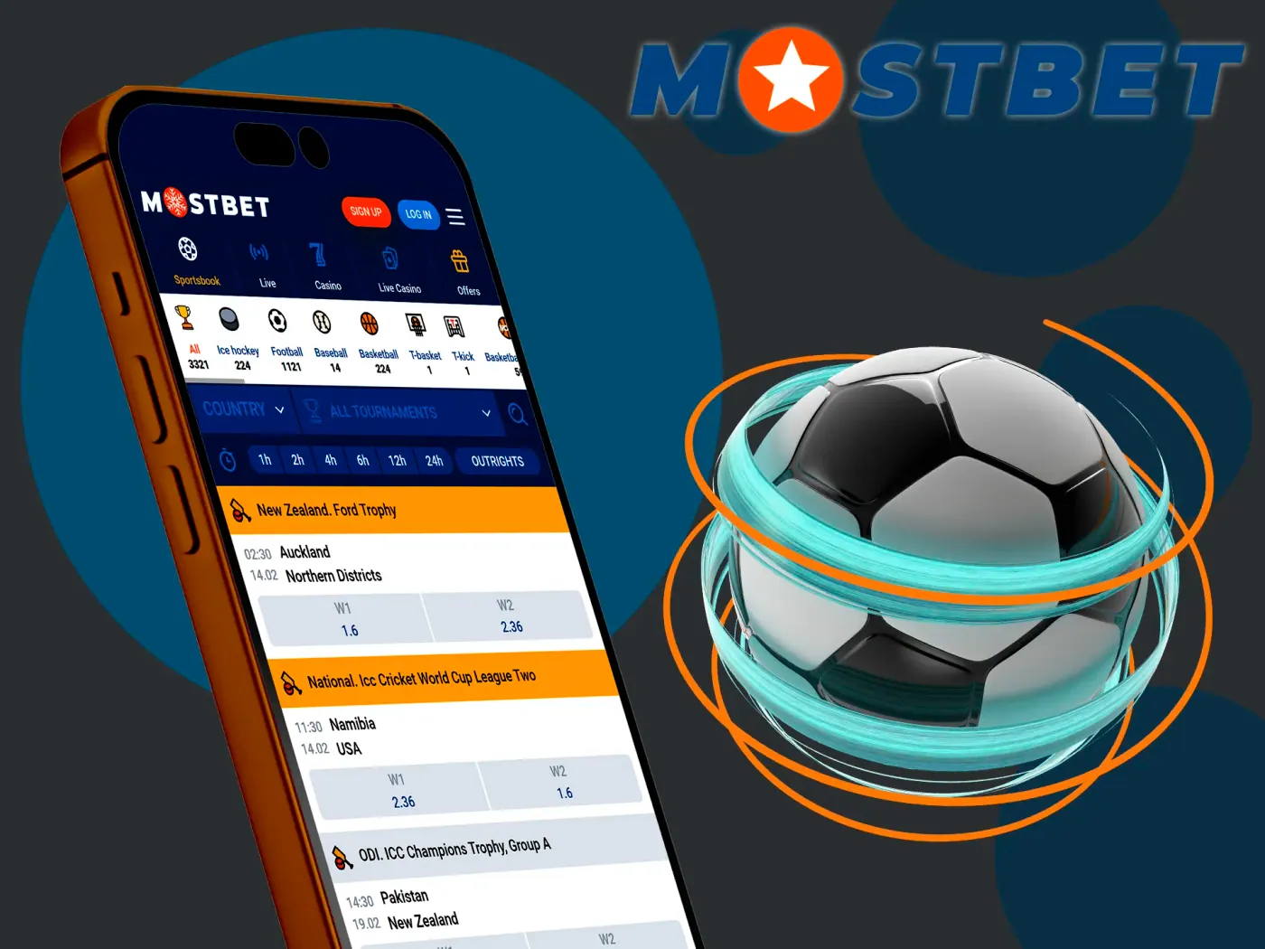 At Mostbet, clients can place bets on many sports.
