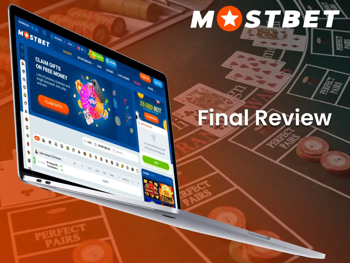 Evaluate a range of casino games and sports betting options at Mostbet.