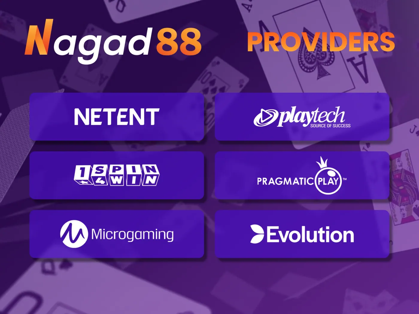 Play games from world-renowned providers on the Nagad88 online casino app.