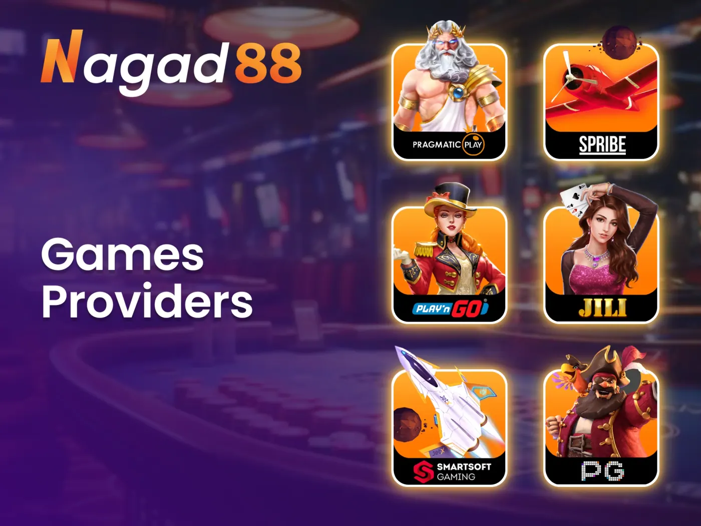 Explore an impressive collection of games from reliable providers at Nagad88.
