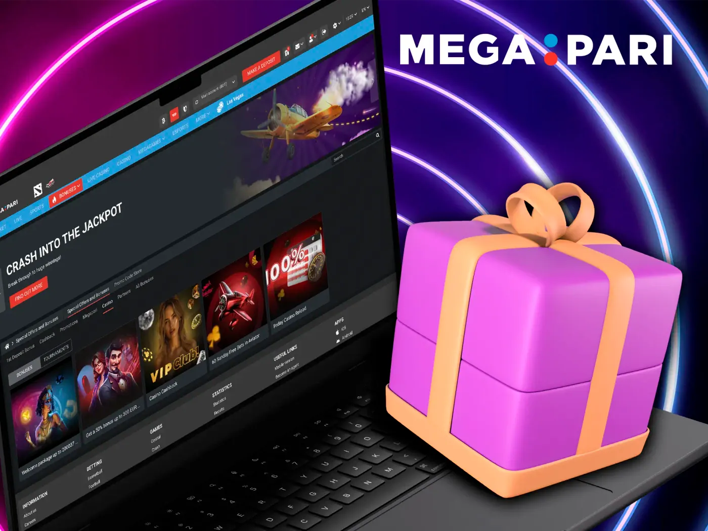 Megapari welcome package.