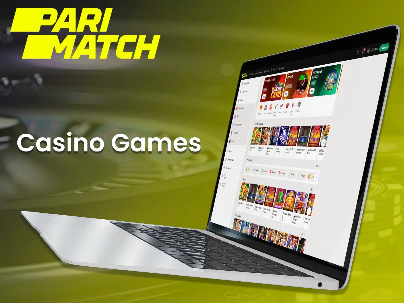At Parimatch you will find casino games for different tastes.