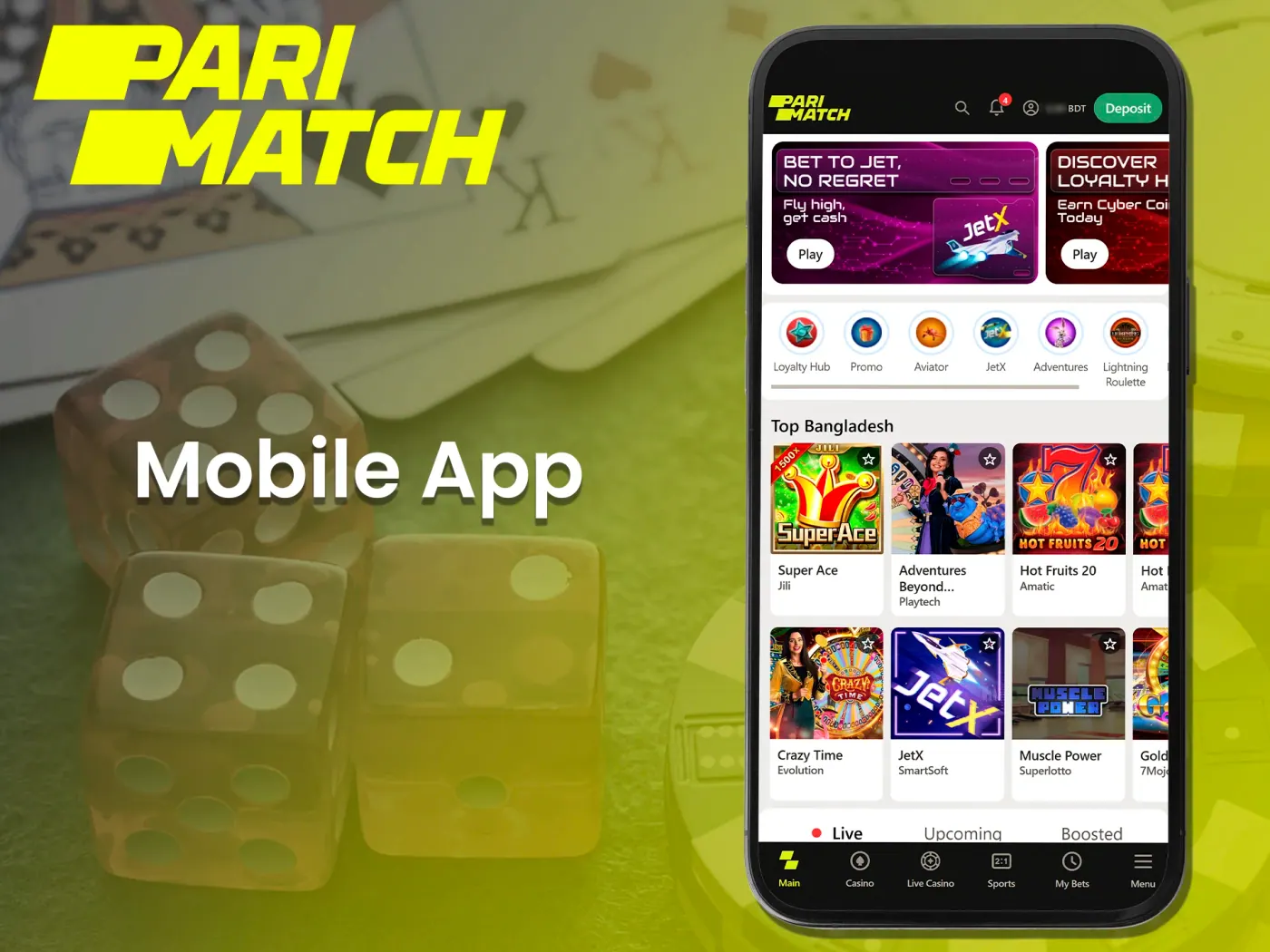 How to install the Parimatch app on your mobile device.