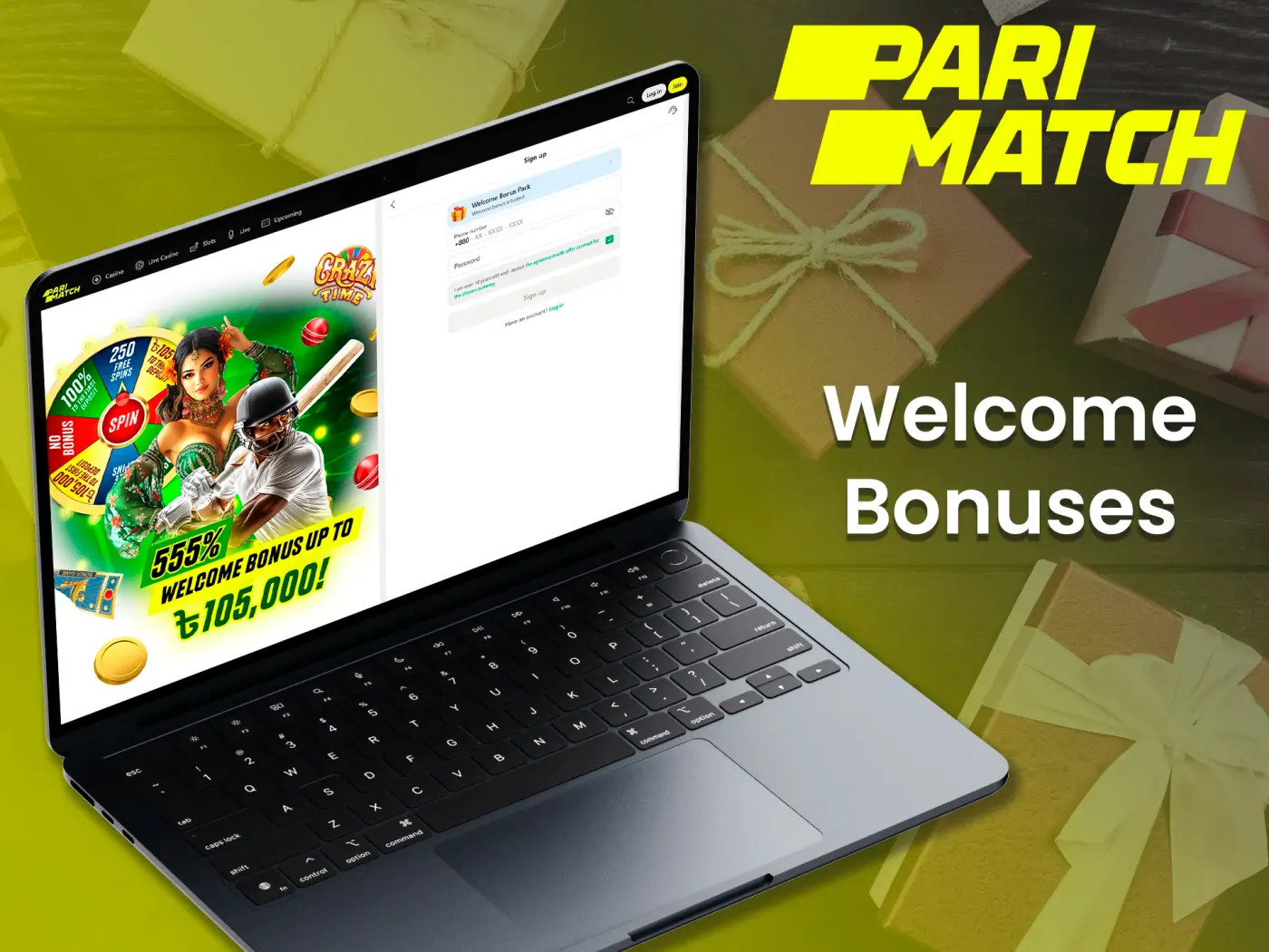 Boost your first deposit with Parimatch welcome bonuses.