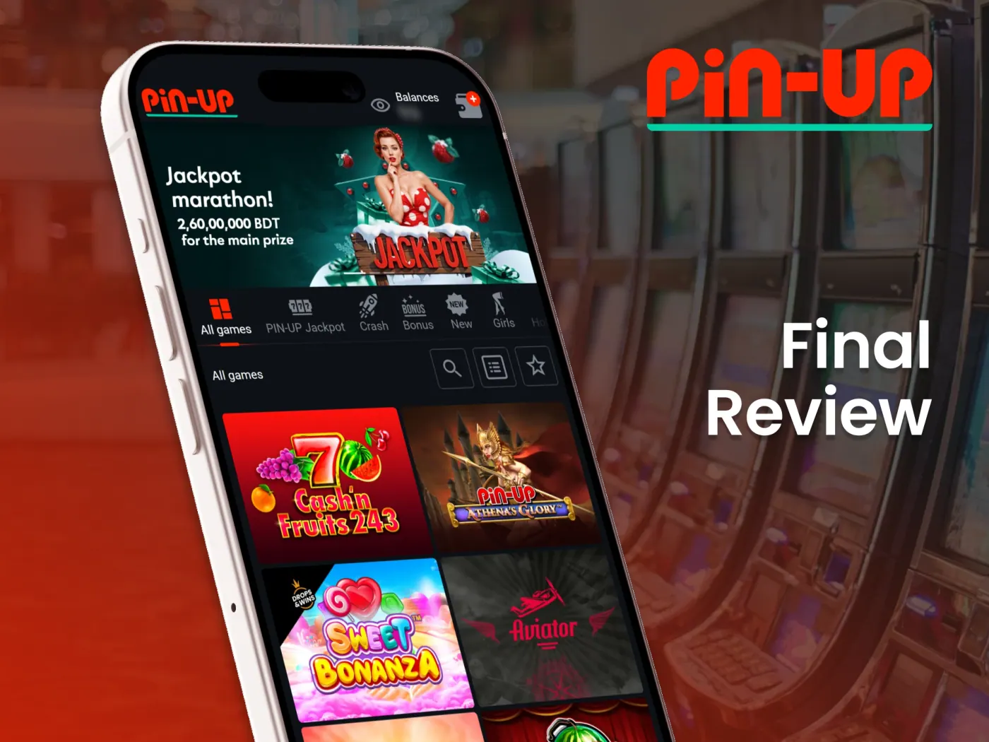 Pin Up casino app final review.