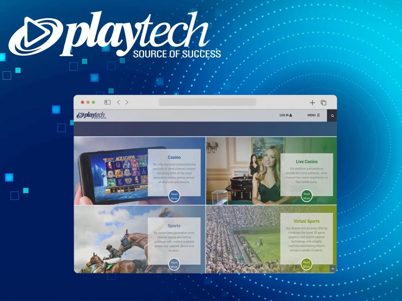 Playtech slots on desktop and mobile.