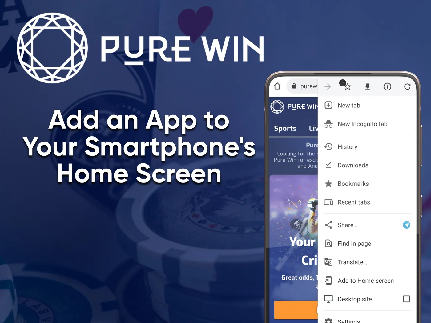 Add casino from Pure Win.