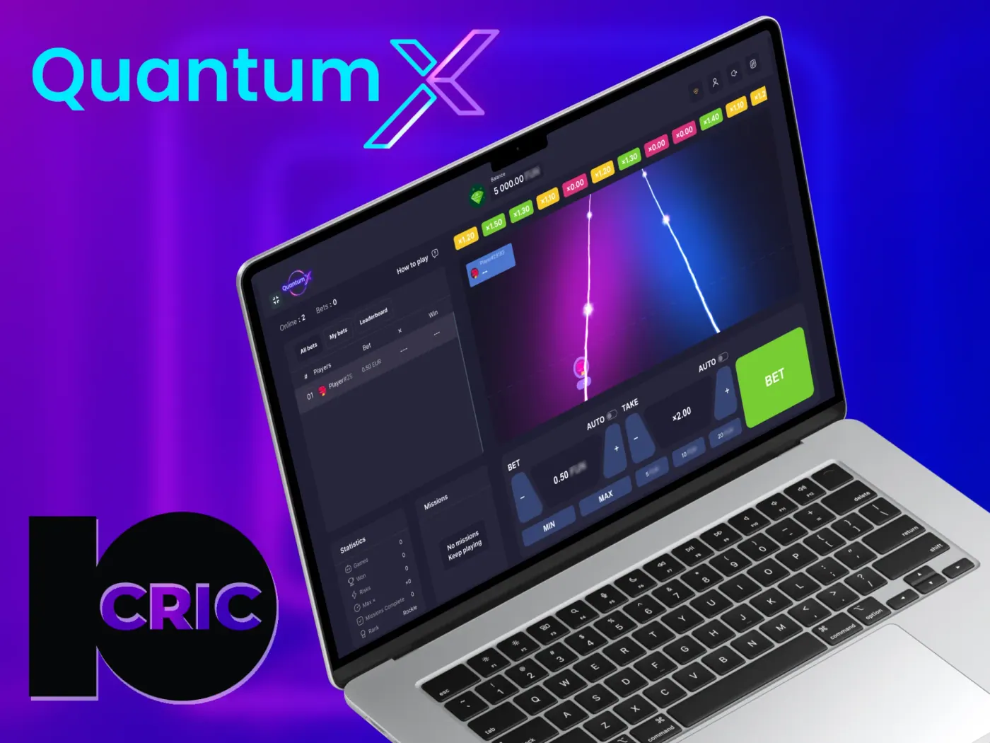 Quantum X at 10Cric.