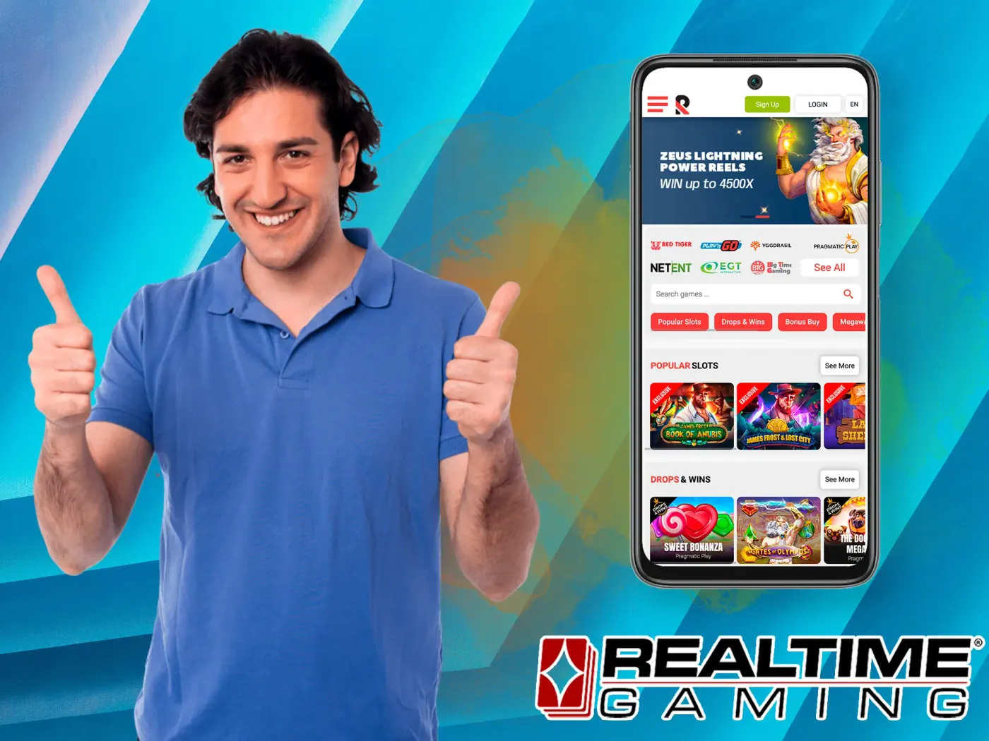 Real Time Gaming slots.