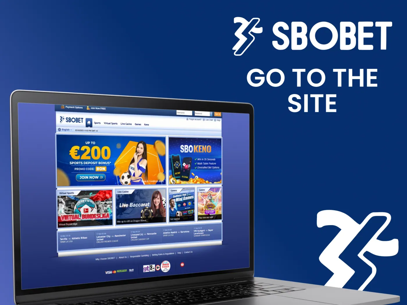 Visit the Sbobet website and start your journey.