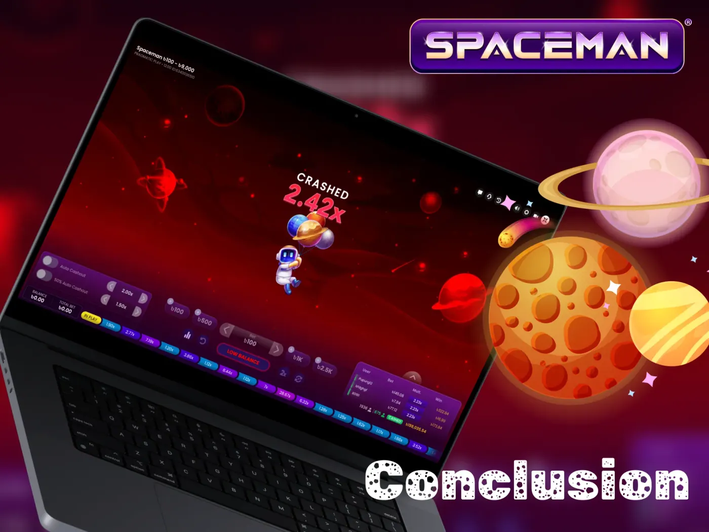 Spaceman crash game.