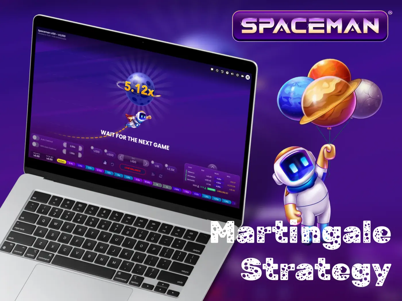 Martingale strategy in Spaceman.