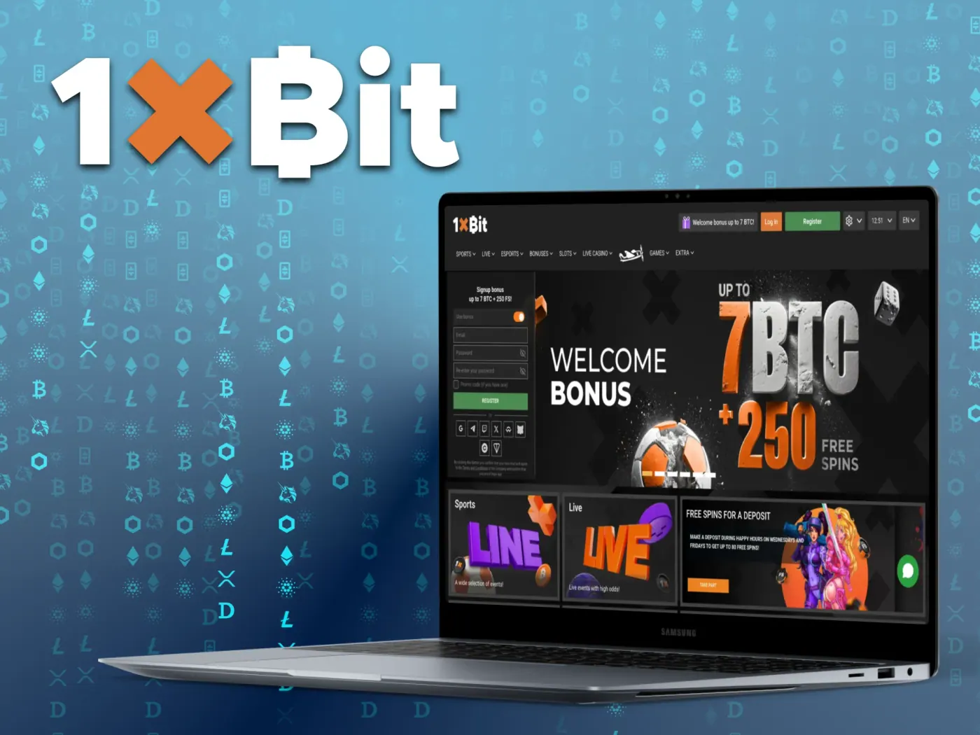 Enjoy cryptocurrency betting with 1xBit platform.