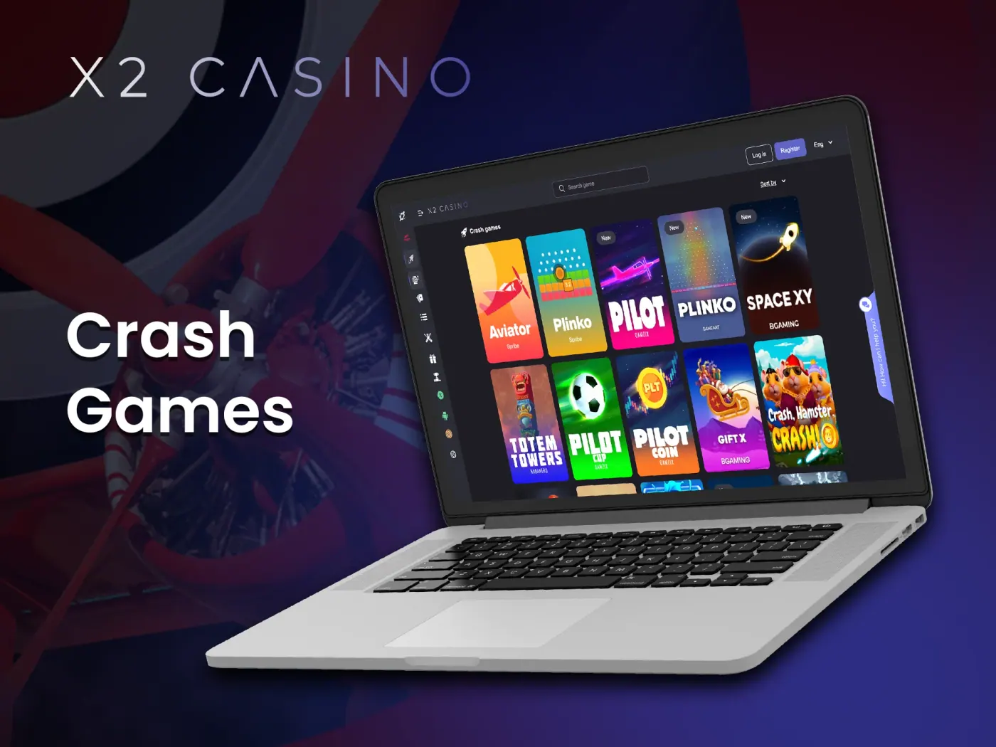 X2 Casino crash games.