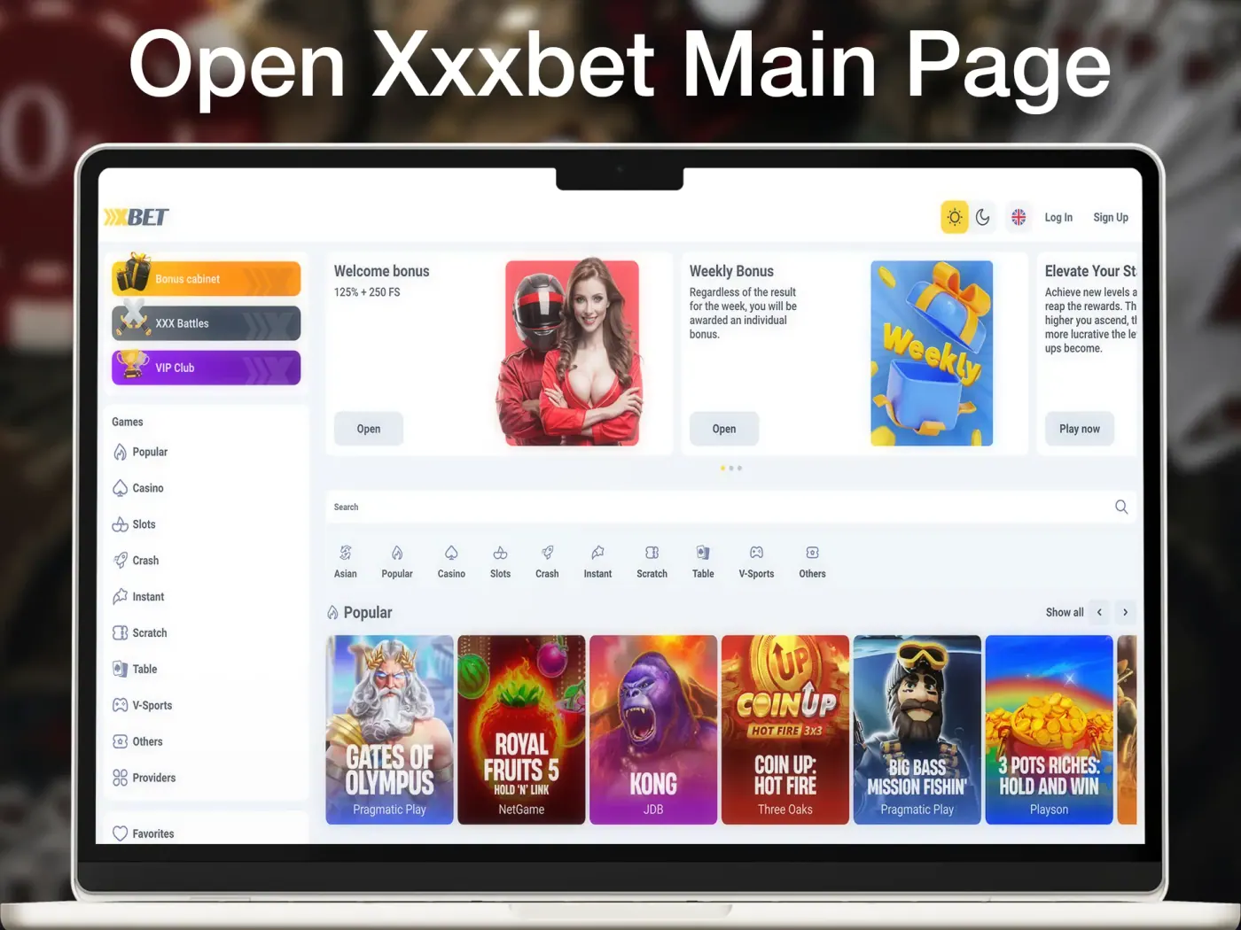Xxxbet main page.