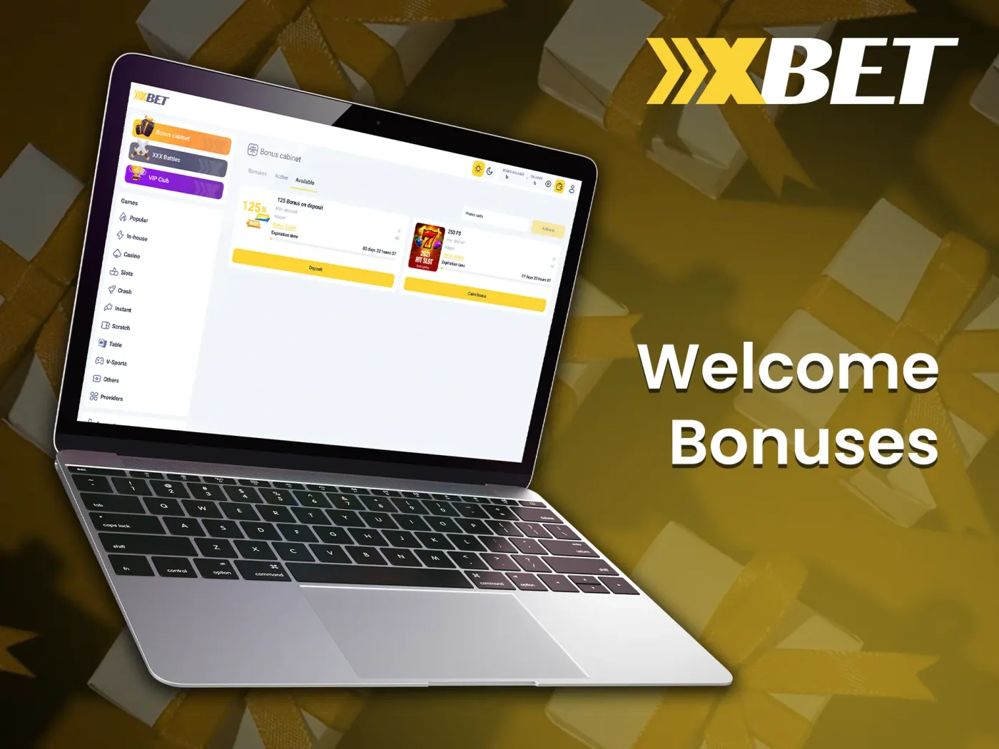 Xxxbet casino welcome bonuses.
