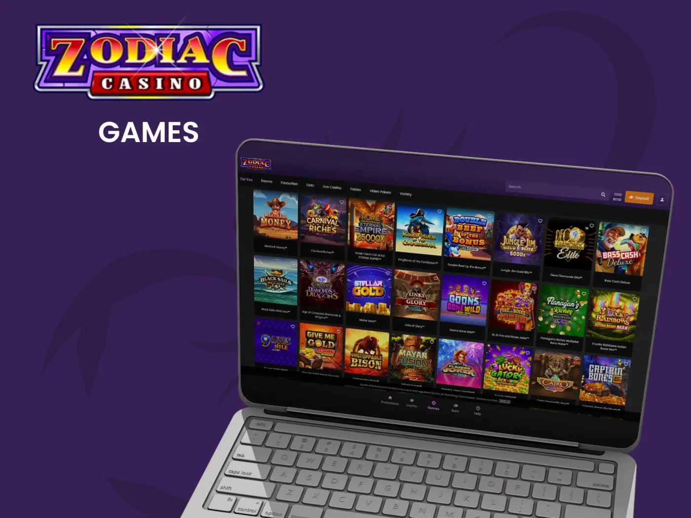 Zodiac casino games.